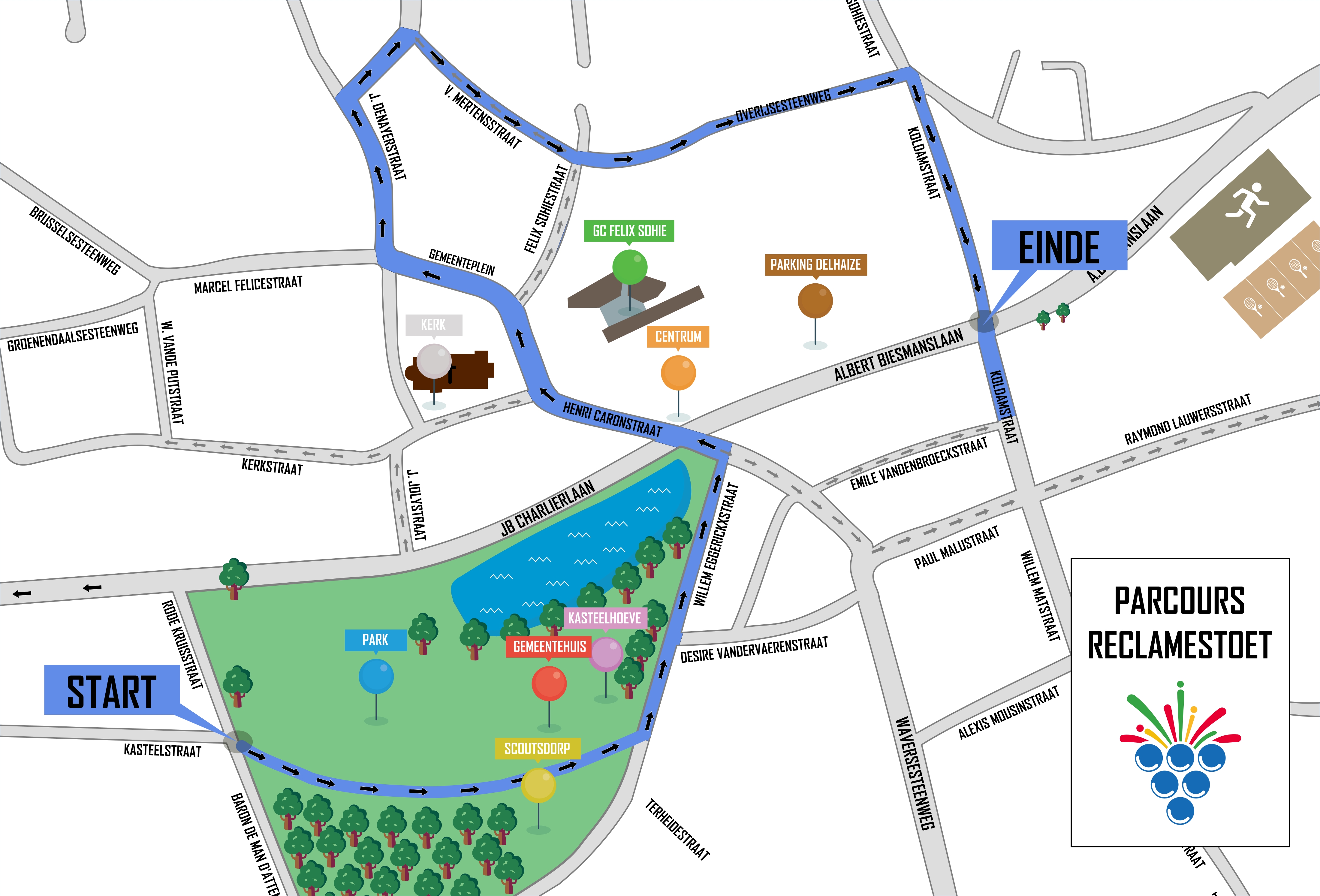 reclamestoet parcours