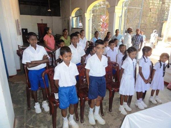 Schooltje in Sri Lanka