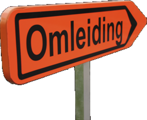 Verkeersbord omleiding