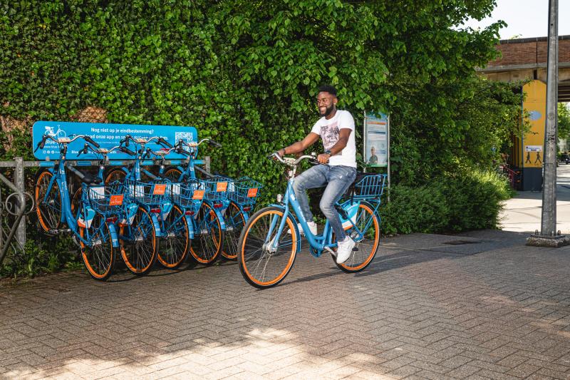 blue bike